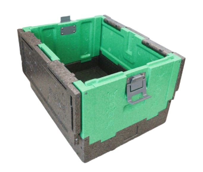 Custom EPP PP Reusable Collapsible Business Shipping Boxes Tape Free Self-Locking Lid for Home Storage