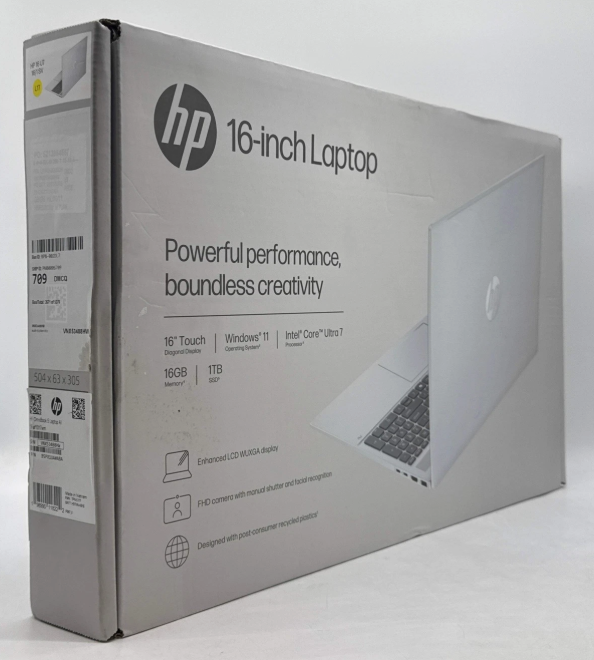 HP OmniBook 5 Laptop AI 16" 2K Touch Intel Core Ultra 7 255U - 16GB RAM- 1TB SSD