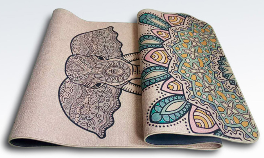 Linen yoga mat