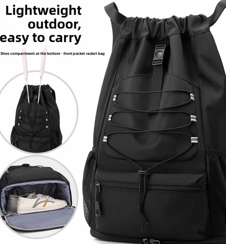 Maxoner Custom Logo Drawstring Backpack Large-Capacity Waterproof Basketball Training Bag Soccer Backpack