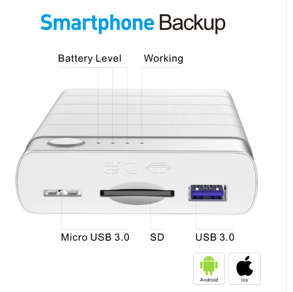 Smart phone Backup Hard Disk