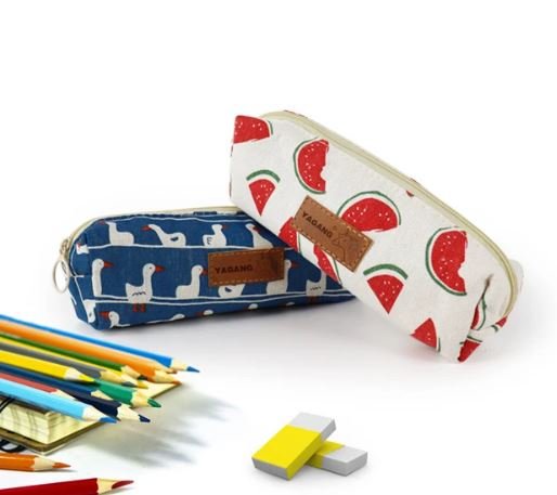 Canvas Zipper Pencil Bag
