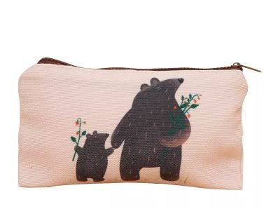 Custom High Quality Canvas Ziplock Pen Bag