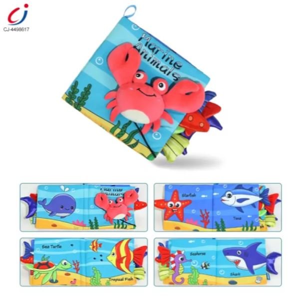Animal Soft Books with Crinkle Tails